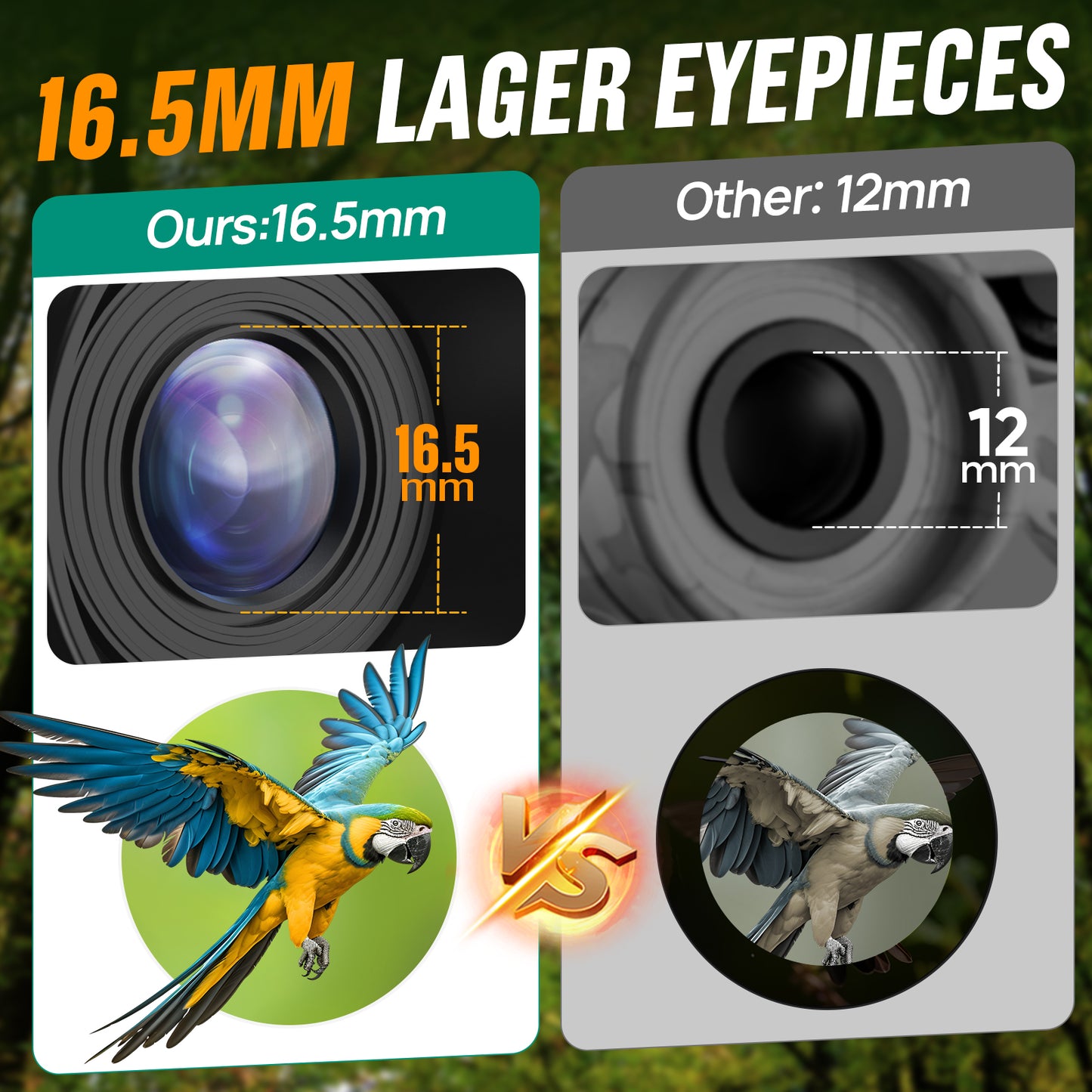 12x25 Binoculars for Kids and Adults: Compact Binoculars with Bak4, FMC- Small Lightweight Binoculars for Camping, Traveling, Bird Watching, Hiking (Green)