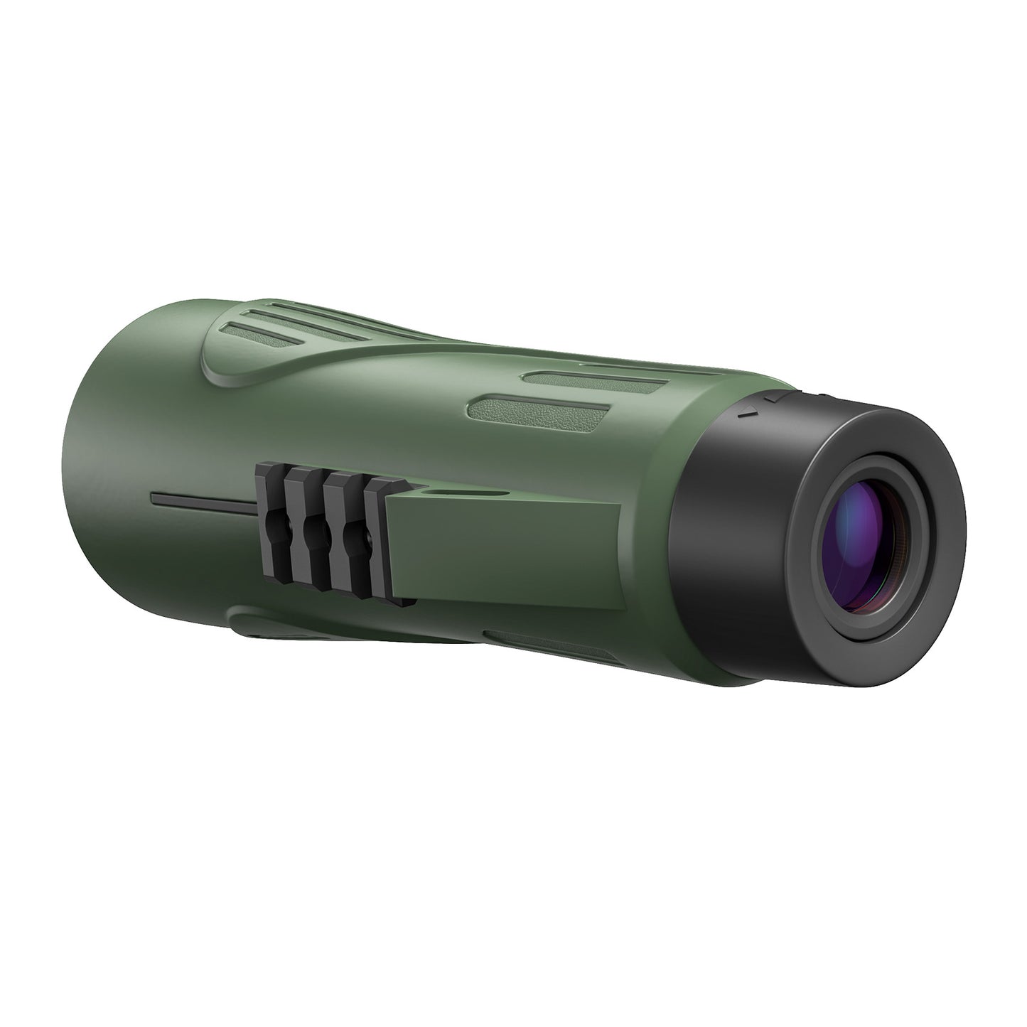 QUNSE 12X50 High Power Monocular for Adults, Military Green FMC Compact Monocular Telescope with Waterproof Fogproof Design, Smartphone Adapter, Wide Field of View for Bird Watching, Hiking, Travel