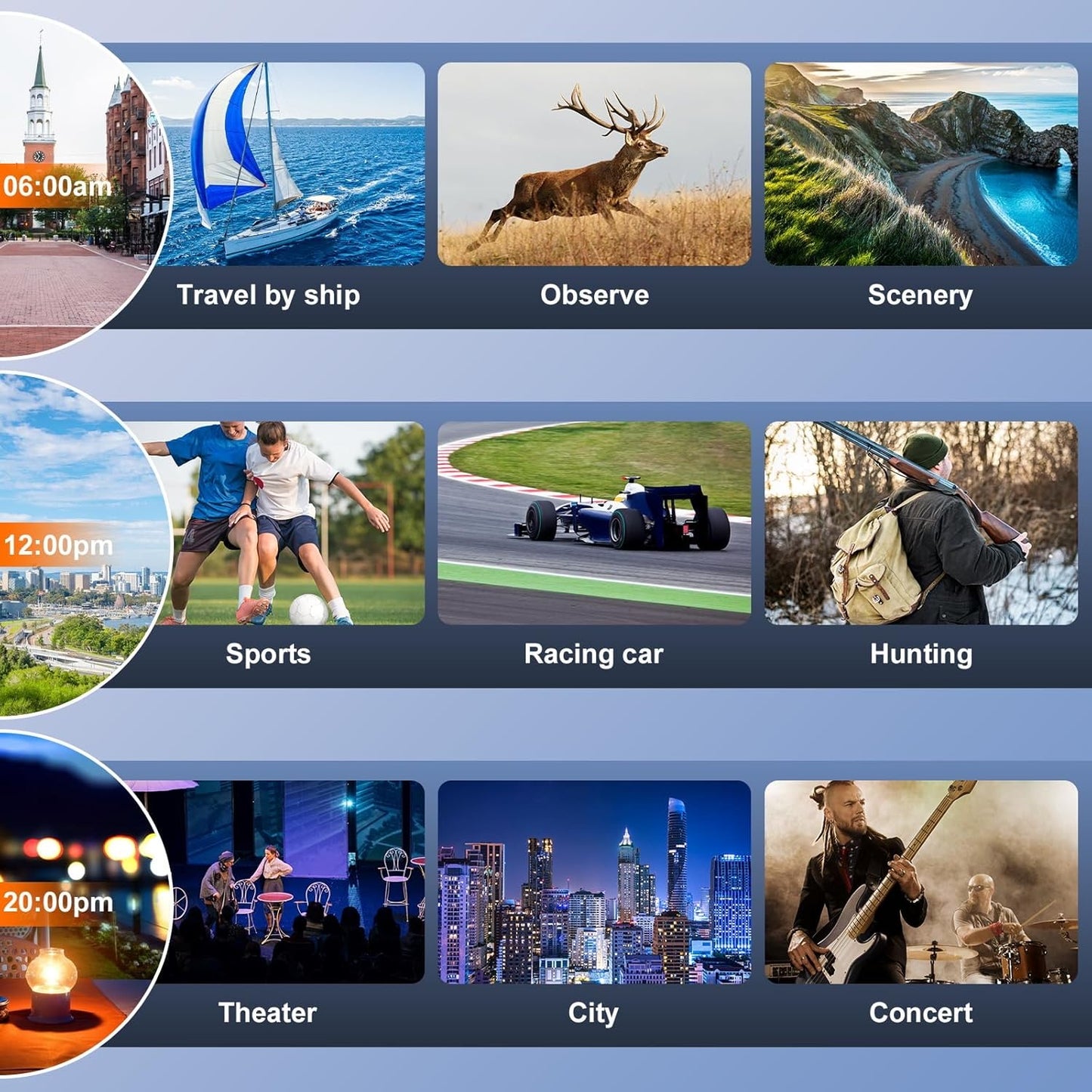 QUNSE 10x25 HD Binoculars for Adults and Kids, Waterproof Compact Travel Binoculars with BAK-4 Prism, Fully Multi-Coated Optics, Low Light Vision, Bird Watching, Hunting, Travel (Dark Gray)